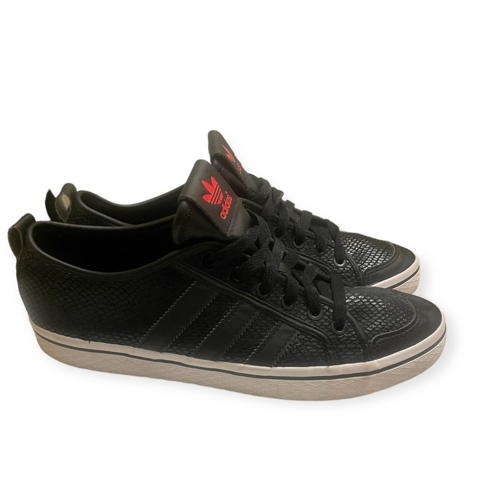 ADIDAS Originals Women’s Honey Low Top Snake Print Sneakers. Black. Sz. 8.5 - Picture 2 of 8